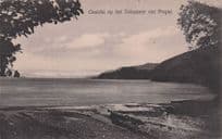 Gezicht Op Van Prapat Het Tobameer Indonesia Old Postcard
