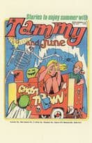 Ghost Train Skeleton Spider Tammy 1970s Girls Comic Book Postcard
