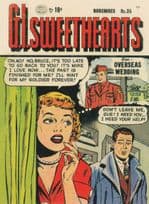 GI Sweethearts Military 1950s Comic Book Overseas Wedding Postcard