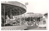 Giant Hen Ride Carousel Roundabout Fair Vintage Photo