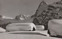 Giant Snow Disaster Im Wintertal Bei Murren Switzerland Postcard