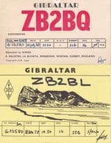 Gibralter 2x Vintage QSL Amateur Radio Contact Card s