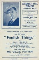 Gillie Potter Comedian WW2 Tunbridge Wells Old Theatre Programme