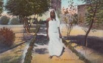 Girl Of Khartoum Egyptian Postcard Nr Mint