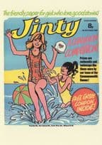 Girls Commonwealth Games Jinty Swimming 1970s Comic Book Postcard