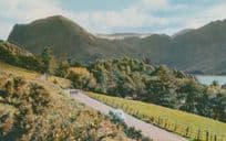Girls Jogging Athletics Buttermere & Honister Crag 1970s Cumbria Postcard