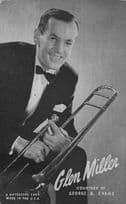 Glen Miller Jazz Band Leader Vintage Printed Signed Postcard