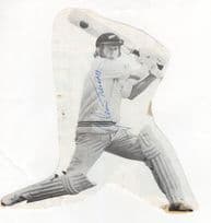 Glenn Turner New Zealand Cricketer Hand Signed Cutting