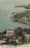 Glion Grand Hotel Righi Vaudois Lac Leman Switzerland Postcard
