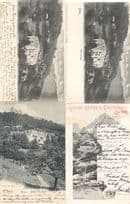Glion Hotel Victoria 4x Old Switzerland Swiss Pension Postcard s