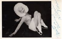 Gloria Nord American Roller Ice Skating Skater Winner Antique Hand Signed Photo