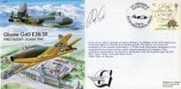 Gloster G40 Aircraft Meteoric First Flight Gwynedd Hand Signed Military FDC