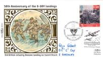 Glyn Gilbert Bermuda Medal Soldier of WW2 Army D-Day Landings Hand Signed FDC