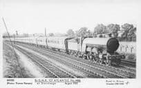GNR Old Train Atlantic 4406 in 1933 at Stevenage Pamlin Prints Railway RPC Postcard