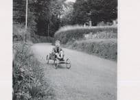 Go Kart Racing Karting Boy In 1950s Award Photo Postcard