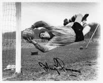 Goalkeeper 1980s Burnley Football Club 10x8 Hand Signed Photo