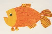 Goldfish Brown Bear Brown Bear What Do You See Eric Carle Book Postcard