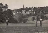 Golf Course Putting Green Dolder Hotel Swiss Lady Golfer Postcard