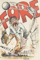 Golf Disaster Golfing Limited Edition of 1000 Comic Postcard