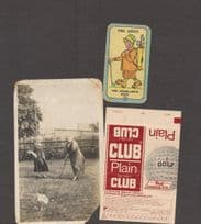 Golf Old Ladies Golfing Playing Card Club Biscuit Ephemera Bundle