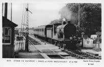 Gosport Old 30420 Train at Fort Brockhurst in 1950 Pamlin Prints Railway RPC Postcard