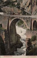 Gotthardstrasse Die Teufelsbrucke Switzerland Postcard