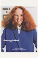 Grace Coddington Vogue Magazine Director Welsh Model Postcard