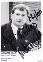 Graham Cole as PC Tony Stamp ITV The Bill Hand Signed Cast Card Photo