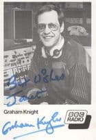 Graham Knight BBC Radio & Trent DJ Vintage Hand Signed Photo