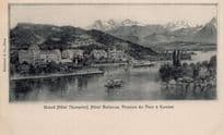 Grand Hotel Thunerhof Pension Du Parc a Kursaal Switzerland Postcard