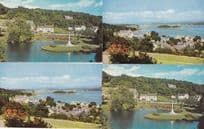 Grange Over Sands Ornamental Gardens 4x 1970s Postcard s