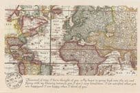Great Britain United Kingdom Europe Rare Map History Proverb Postcard