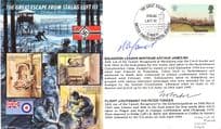 Great Escape From Stalag Luft III Nazi WW2 Camp POW MULTI Rare Hand Signed FDC