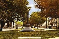 Great Longstone The Village Cross Bakewell Derbyshire Postcard
