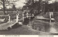Green Road Hall Green Birmingham 1929 Bridge Rare Photo Postcard