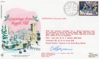 Greetings From Biggins Hill Wing Commander Hand Signed Christmas FDC
