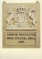 Grossh Mecklenb Post Steur Zoll AMT German Postal History Postcard