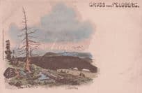Gruss Aus Feldberg Lake River Zorn Rare German Old Postcard