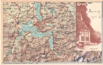 Gruss Aus Luzern Schwyz Altdorf Tellskapelle Switzerland Map Rare Postcard