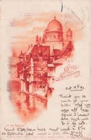 Gruss Aus Nurnberg An Einfluss der Pegnitz German Old Postcard