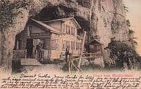 Gruss vom Wildkirchlein Switzerland Mountain House Old Postcard