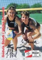 Gubula Staub Ulrike Schmidt German Volleyball MULTI Hand Signed Photo
