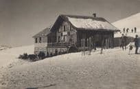 Guests Outside Adelboden Berghotel Antique Switzerland Postcard