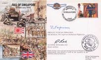 Gunner Richard Lee WW2 Japan POWs Fall Of Singapore Multi Hand Signed FDC