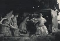 Gunners In WW2 Military Drag Act Bombing Raid Banned London Postcard