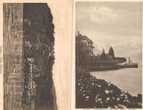 Gunten Hotel Hirschen Switzerland 2x EX Old Postcard s