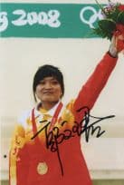 Guo Wenjum Chinese Shooting Pistol Olympic Games Hand Signed Photo