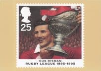 Gus Risman Historic Welsh Rugby League Football Player Portrait Postcard