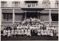 Hôtel Schweizerhot Lucerne Swizerland Staff Guests Old Postcard