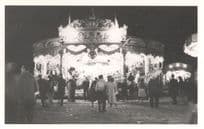 H.Cole & Sons Roundabout Fair At Night Vintage Photo